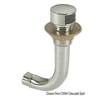 
Event laiton chromé coudé 90° droit 16 mm 
