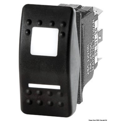 Interrupteur bascule étanche IP56 Marina R II double LED| EAN 8033137205064 Ref 14.298.06