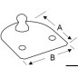 
Plaque plate sphère Ø 10 mm 
