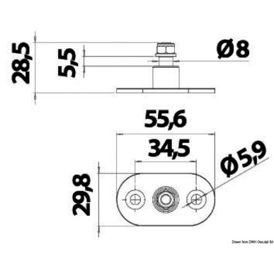 Base + pivot De-Lux | EAN 8033137126420 Ref 38.013.28