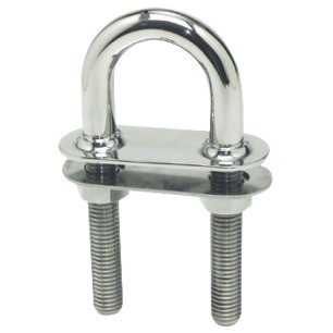 
Cavalier U raccord conique inox poli mi 166x12,5mm 
