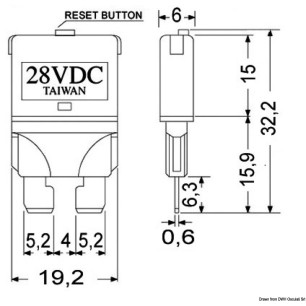 
Fusible  fiche réarmable 15 A 
