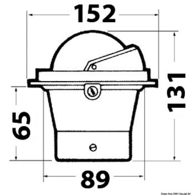 
Compas 3" RIVIERA avec dôme rose noir/boîtier noir 
