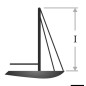 
Echelle anti-torsion pour remontée arbre de 10 m (longueur echelle 8,80 m)
