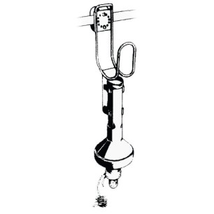 
Etrier inox porte-bouée couronne + balise lumineus 
