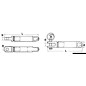 
Terminal  fourche AISI 316 câble Parafil Ø 7 mm 
