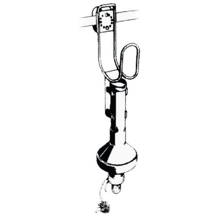 
Etrier inox porte-bouée couronne 
