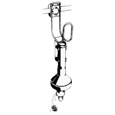 
Etrier inox porte-bouée couronne 
