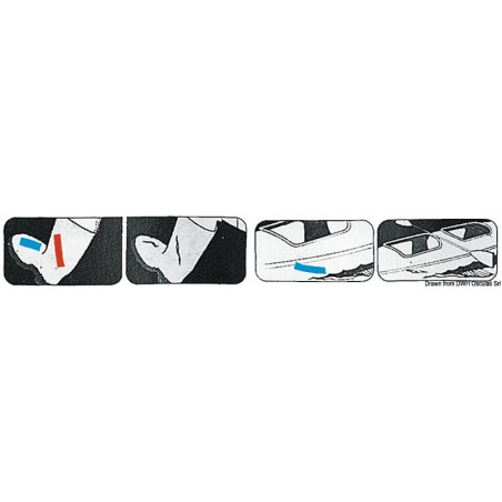 
Ruban auto-adhésif PSP MARINE TAPES blanc 50mmx5m 
