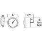
Jauge de carburant 10-180/240-33 ohm blanc/polie 
