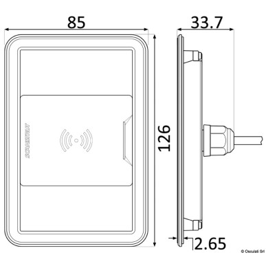 Chargeur sans fil étanche ROKK - 3 bobines 15W Ref 14.515.21
