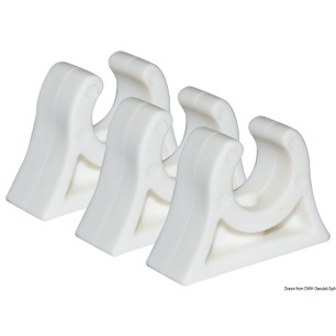 Clip white tubes 22/24 mm | EAN 8033137121371 Ref 34.358.23