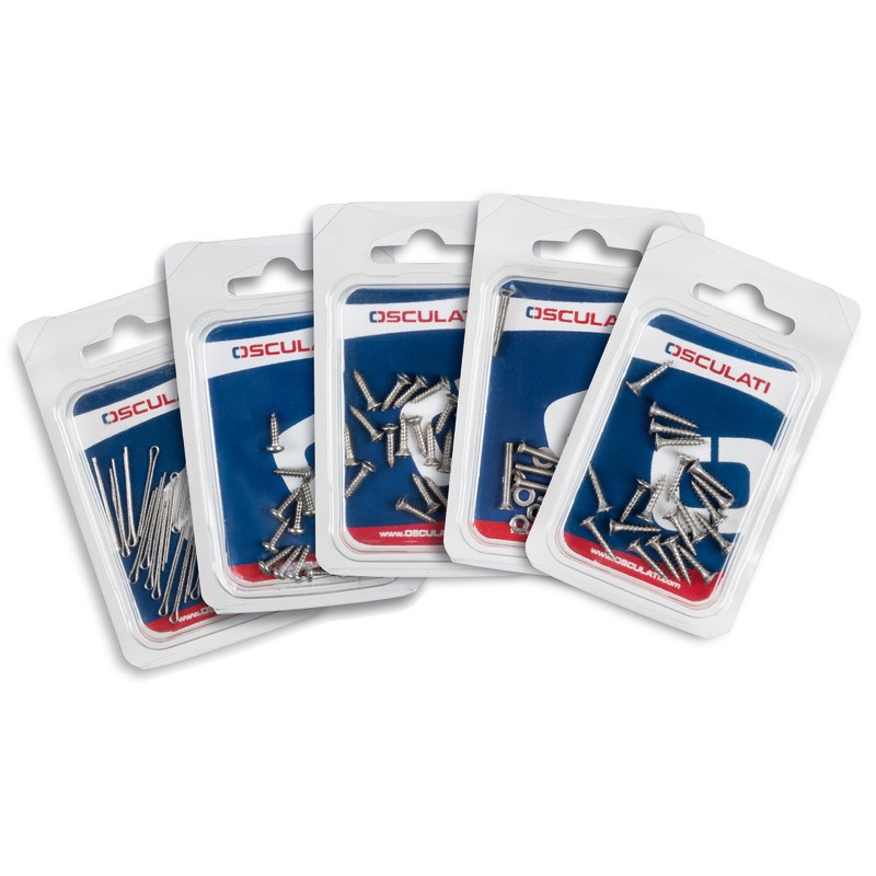 
Vis métal tête fraisée 5x50 AISI360 (Blister 3pc) 
