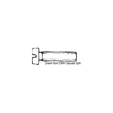 Vis tête cylindrique fileté 8x50 AISI 304 MET/TC8X50| EAN 8033137177354 Ref A2-84-08X050