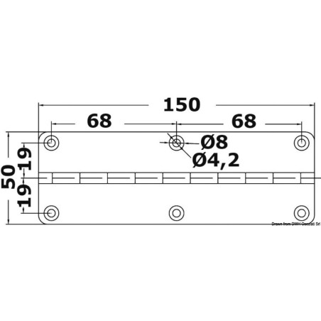 
Charnière 50 x 150 mm 
