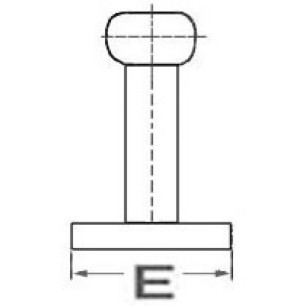 
Taquet Nordik AISI316 poli miroir 205 mm 
