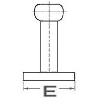 
Taquet Nordik AISI316 poli miroir 205 mm 
