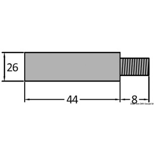 
Anode zinc exchang. de chaleur/collecteur 3/8" 
