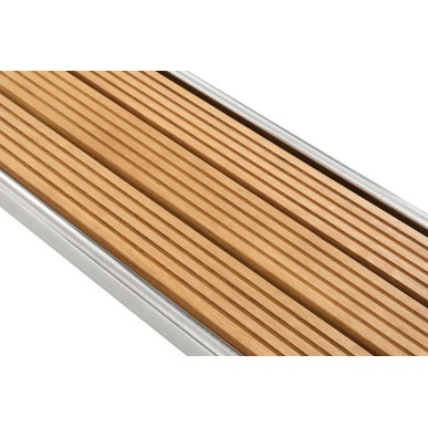 
Passerelle pliable AISI316/iroko 220 cm 
