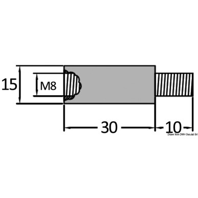 
Anode zinc pour échangeurs de chaleur 7/16" 
