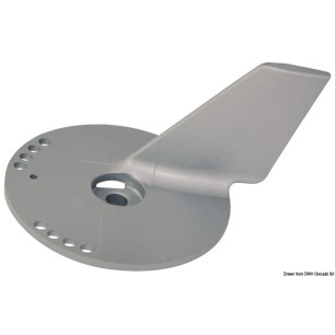 
Queue de carpe zinc Suzuki DF60/140 avec trous 
