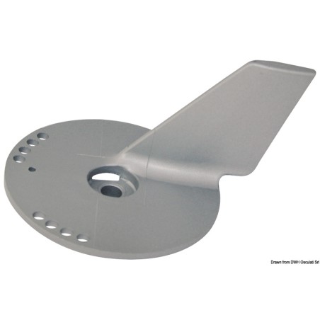 
Queue de carpe zinc Suzuki DF60/140 avec trous 
