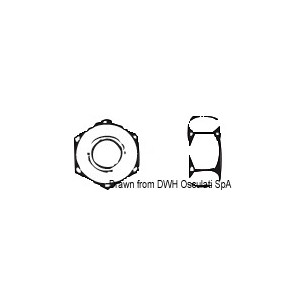 Ecrou hexagonal 16 mm AISI 304 DADI-16| EAN 8033137178344 Ref A2-934-16