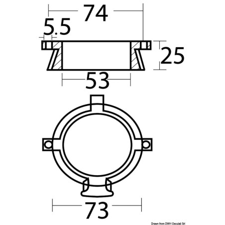 
Anode collier magnésium pour Alpha 
