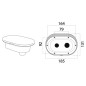
Coffret douche blanc Oval PVC 4 m sortie arrière Emballage BULK 10 pcs.
