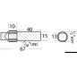 
Anode zinc+laiton exch. chaleur 1/2’’ BSPT 67x15 
