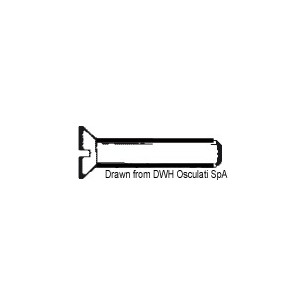 Vis tête conique fraisée fendue 6x20 AISI 304 MET/TS6X20| EAN 8033137178665 Ref A2-963-06X020