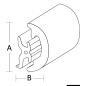 
Défense de quai PVC liston uniquement 70 mm Barre de 2m
