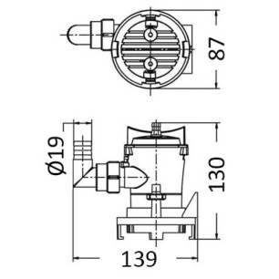 
Pompe immersion d'aeration p. poissons Europump 
