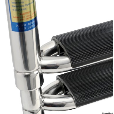 Echelle télescopique large AISI316 noir 3 marches | EAN 8033137151798 Ref 49.541.63
