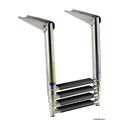 Echelle télescop. standard AISI316 noir 4 marches  Ref 49.541.54