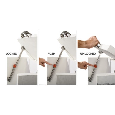 Dispositif automatique securité ressort gaz 355mm | EAN 8033137064326 Ref 38.040.01
