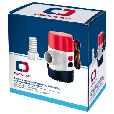 Pompe de fond de cale automatique+ immergée Europump Next Generation| EAN 8033137225628 Ref 16.129.10