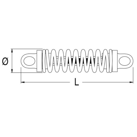 
Dispositif amarrage DOUGLAS MARINE Spring 70x310mm 
