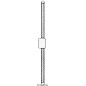 
Barre  roue inox poli miroir 6 branches 600 mm 
