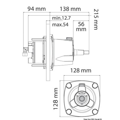 Kit timonerie hydr. ULTRAFLEX Gotech in-board