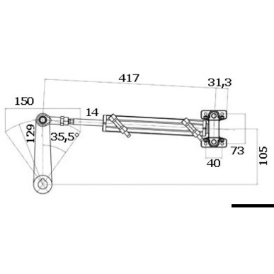 Kit timonerie hydr. ULTRAFLEX Gotech in-board