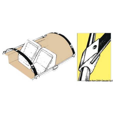 
Embout nylon blanc p. tubes 22 mm 
