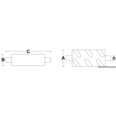Pot d'échappement horizontale 100 mm | EAN 8033137156229 Ref 51.377.02
