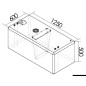 
Réservoir carburant 336 l 
