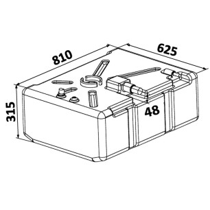 
Réservoir carburant PE 135 l 
