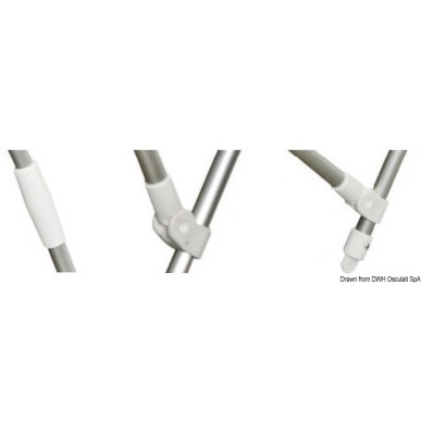 
Taud pliable 3 arceaux Ø 22 mm 150/160 cm bleunavy 
