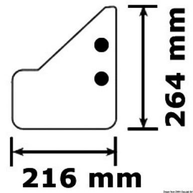 Stabilisateur HYDROBOAT plastique jusqu' 200 HP | EAN 8033137037177 Ref 52.212.02