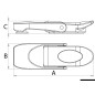 Fermeture  levier acier inox 80 x 26 mm