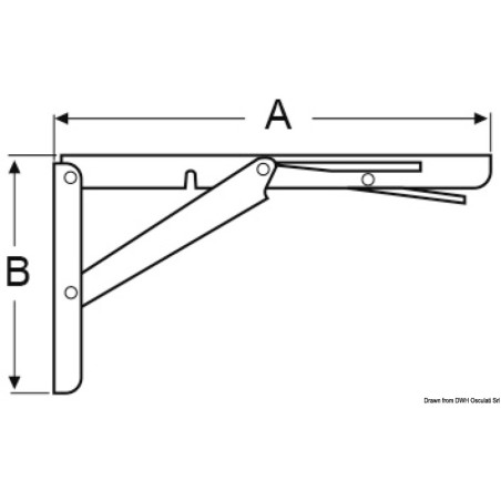 
Bras pliable support table 303 x 165 mm 
