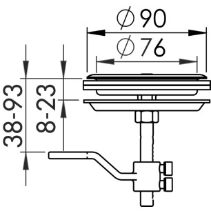 
Lève-plancher  fermeture AISI316 sans serrure 
